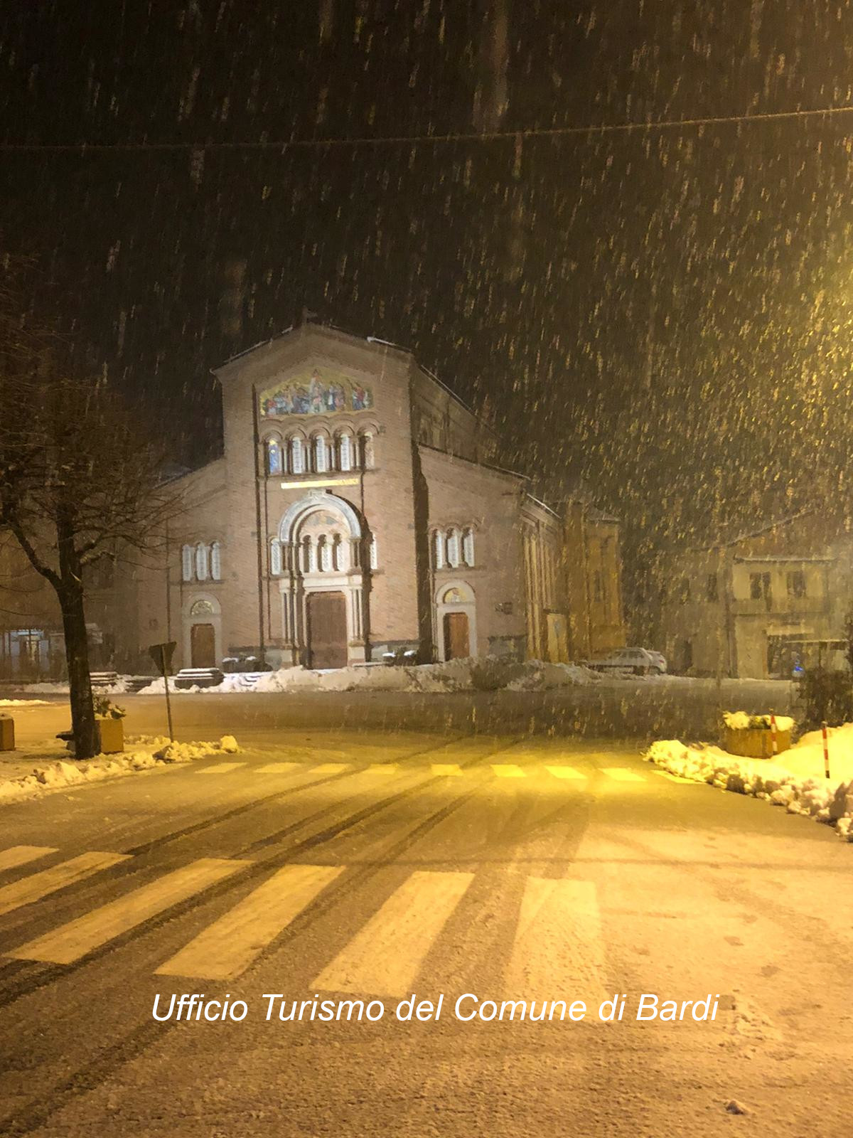 Bardi (Pr): strade innevate. Foto dell'Ufficio Turismo del Comune di Bardi
