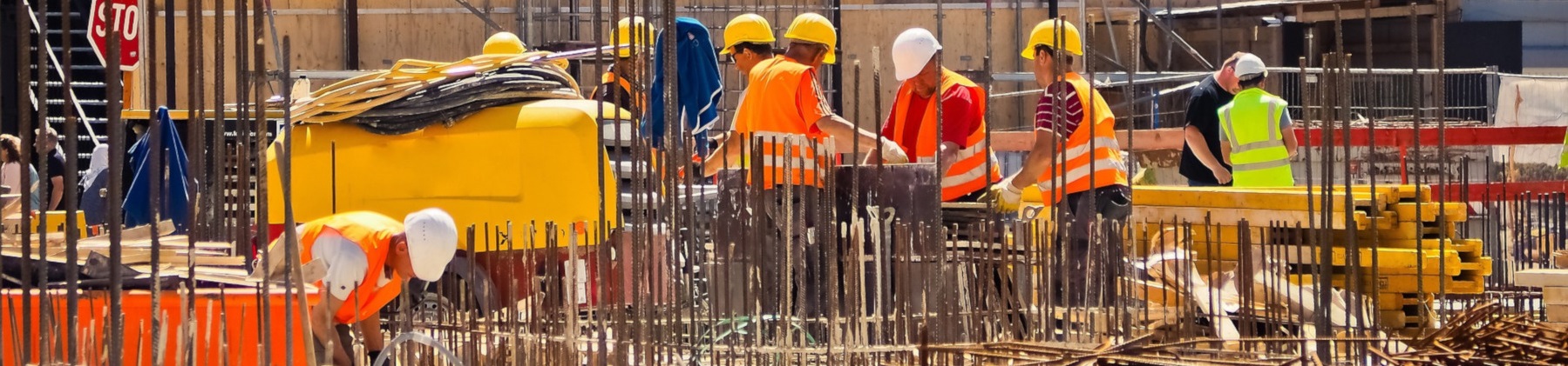 Foto di un cantiere edile